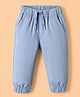 UCB Cotton Woven Full Length Jogger Pants With Pockets - Sky Blue