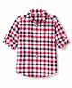 UCB Cotton Woven Checks Shirt with Full Sleeves in Red for 3-4 Years