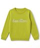 UCB Cotton Woven Top with Full Sleeves and Benetton Embelished - Limegreen