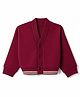 UCB Cotton Knit Full Sleeves Cardigan - Maroon