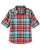 UCB Cotton Woven Checks Shirt with Full Sleeves in Red for 9-12 Months