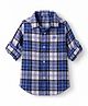 UCB Cotton Woven Full Sleeves Twill Checks Shirt - Blue