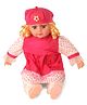 Smiles Creation Doll With Cap Polka Dots Print Pink - Height 37 cm