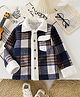 Mark & Mia Full Sleeves Checked Jacket - Blue