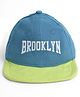 Babyhug 100% Cotton Woven Baseball Cap With Text Emroidery Royal Blue - Diameter 20.5 cm