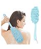 Favon Loofah Long Handle Bath Body Brush/Scrubber for Shower,Soft Nylon Mesh Sponge (Color may vary)