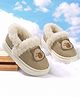 Cute Walk by Babyhug Slip-On Bear Patch Winter Shoes - Beige
