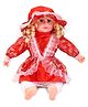 Smiles Creation Musical Doll In Jacket & Cap Red - Height 54 cm