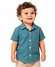 Sportking Cotton Blend Knit Half Sleeves Cars Printed Shirt - Green