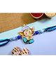 Kamule Boys Bal Ganesh Charm Embellished Rakhi - Blue