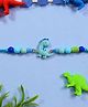 Kamule Unisex Dino Charm Embedded Thread Rakhi- Green
