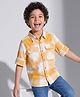 Arias Cotton Woven Full Sleeves Checks Shirt - Yellow