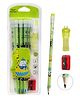 FunBlast Kawaii Pencil Set with Sharpener, Eraser and Pencil Cap for Kids  (Sea Green)