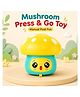 ADKD Press to Go Inertial Cute Mushroom Toy for Kids Pack of 1- (Color May Vary)