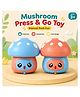 ADKD Press to Go Inertial Cute Mushroom Toy for Kids Pack of 2- (Color May Vary)