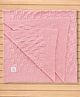 I Bears Cotton Knit Towel & Wrappers L 85 x B 85 cm - Pink Flame