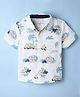 CrayonFlakes Cotton Woven  Half Sleeves Tropical Printed Shirt - Off White