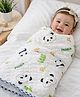 Reexplore Super Soft 3 Layered Knitted Cotton Baby Swaddle Cloth for New Born Babies (85 x 85 cm, 0-9 Months)