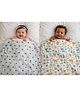 Reexplore Muslin Cotton Swaddle for Newborns , Ultra Soft Organic Baby Wrap Blanket , - Pack of 2 - Red Green White