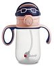 Cello 380 ml Kidzbee Sip Duo Kids Sipper Bottle with Straw & Spout, Leak Resistant - Pink