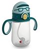 Cello 380 ml Kidzbee Sip Duo Kids Sipper Bottle with Straw & Spout Leak Resistant - Teal Green