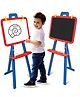 NEGOCIO 3 in 1 Kids Easel Board, Double-Sided Magnetic Whiteboard & Chalkboard with Alphabets & Numbers, Educational Art Learning Toy - PACK OF 1 - COLOR MAY VARY