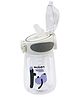 ATTRO Sippy Kids Plastic Water Bottle with Fliptop Lid & Straw Kids Bottle BPA Free, Leakproof White - 400 ml