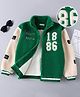 Mark & Mia Full Sleeves Jacket With Numeric Embroidery - Green