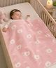 Teri Beri 100% Cotton 6-Layer Muslin Baby Blanket | Super Soft, Breathable & All Seasons Multipurpose Blanket for Babies (Teddy - Pink)