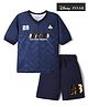 Pine Active Disney Knit Half Sleeves T-Shirt & Shorts with Mickey Mouse Foil Print - Navy Blue