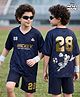 Pine Active Disney Knit Half Sleeves T-Shirt & Shorts with Mickey Mouse Foil Print - Navy Blue