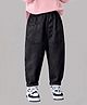 The Kids Club Cotton Blend Denim Solid Baggy Jeans - Black