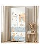 StarAndDaisy Kids Wardrobe/Multifunctional Collapsible Plastic Wardrobe/Almirah for Kids- Storage Cabinet  Dustproof Baby/Wardrobe Organizer for Clothes, Toys - Summer Bear