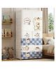 StarAndDaisy Kids Wardrobe Multifunctional Collapsible Plastic Wardrobe Almirah for Kids Dustproof Storage Cabinet Organizer for Clothes Toys Baby Essentials Star Cakebear Design