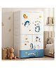 StarAndDaisy Kids Wardrobe/Multifunctional Collapsible Plastic Wardrobe/Almirah for Kids- Storage Cabinet  Dustproof Baby/Wardrobe Organizer for Clothes, Toys -Little Penguin