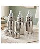 StarAndDaisy Baby Milk Bottle for new Born/Infant/Toddler Pack of 3-150 ML SUS 304 Steel Baby Feeding Bottle for 0+ Months, BPA Free Leakproof Bottle, Anti Colic, Easy to Clean & Extra Nipple