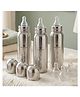 StarAndDaisy Baby Milk Bottle for new Born/Infant/Toddler Pack of 3-250 ML SUS 304 Steel Baby Feeding Bottle for 0+ Months, BPA Free Leakproof, Anti Colic, Easy to Clean & Extra Nipple