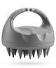 MOMISY Scalp Massager Shampoo Brush Soft Silicone Bristle Scalp Scrubber for Hair and Dandruff Care - Grey