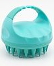 MOMISY Scalp Massager Shampoo Brush Soft Silicone Bristle Scalp Scrubber for Hair and Dandruff Care - Dark Green