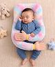 ZOE Hugging Pillow Shape Plush Pillow - Multicolour| Ultra Soft Plush Fabric| Ergonomic Hugging Design| Gentle Head & Body Support| Lightweight & Cozy| 0+ Months