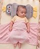 ZOE Bunny Adjustable Baby Pillow | Newborn Head & Neck Support| Anti Flat Head Pillow| Soft Cushion Sleep Positioner| Side Support Pillow| Lightweight & Travel Friendly| Soft Breathable Fabric - Grey