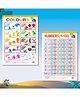 Early Learning Educational Wall Charts for Kids Preschool Nursery & Homeschool Learning Posters, Colours Chart and Numbers 1 to 100 Chart for Classroom & Home Ages 2 to 10-English