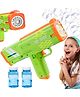 Lumo Brilliant Toys Automatic LED Bubble Gun Toy with Solution, Bubble Blower Gun with Bubble Solution Bottle, Fun Entertainment Kids Toys - Multicolor