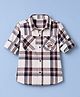 Ruff Woven Flannel Woven Full Sleeves Shirt with Checks - Wine