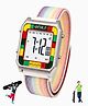 SPIKY Striped Digital Watch - Multi Colour