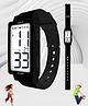 Spiky Solid Digital Watch - Black