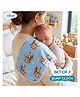 Bubzii Burp Cloth Wash Clothes Set of 2 Designed in USA now in India can be used as face towels, washcloth, baby bibs and large napkins