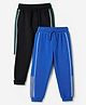 Primo Gino Cotton Knit Jogger Fit Ankle Length Lounge Pant and Stretch Pack of 2 in Blue