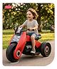 Aditi Toys Electric Kids Bike, 6V Rechargeable Battery Electric Ride-On Toy Bike, Electric Bike for Kids with Three Wheel, Wide Tires & Handlebar Control, Kids Scooter for Girls & Boys 3Y+ (Red)