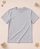RISH Knit Half Sleeves Solid Tee - Grey